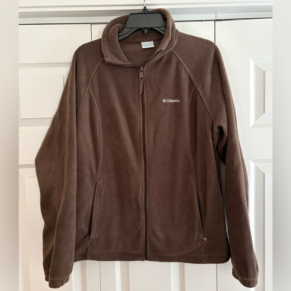 Columbia Women's Brown Benton Springs Full Zip Fleece Jacket. Size XL